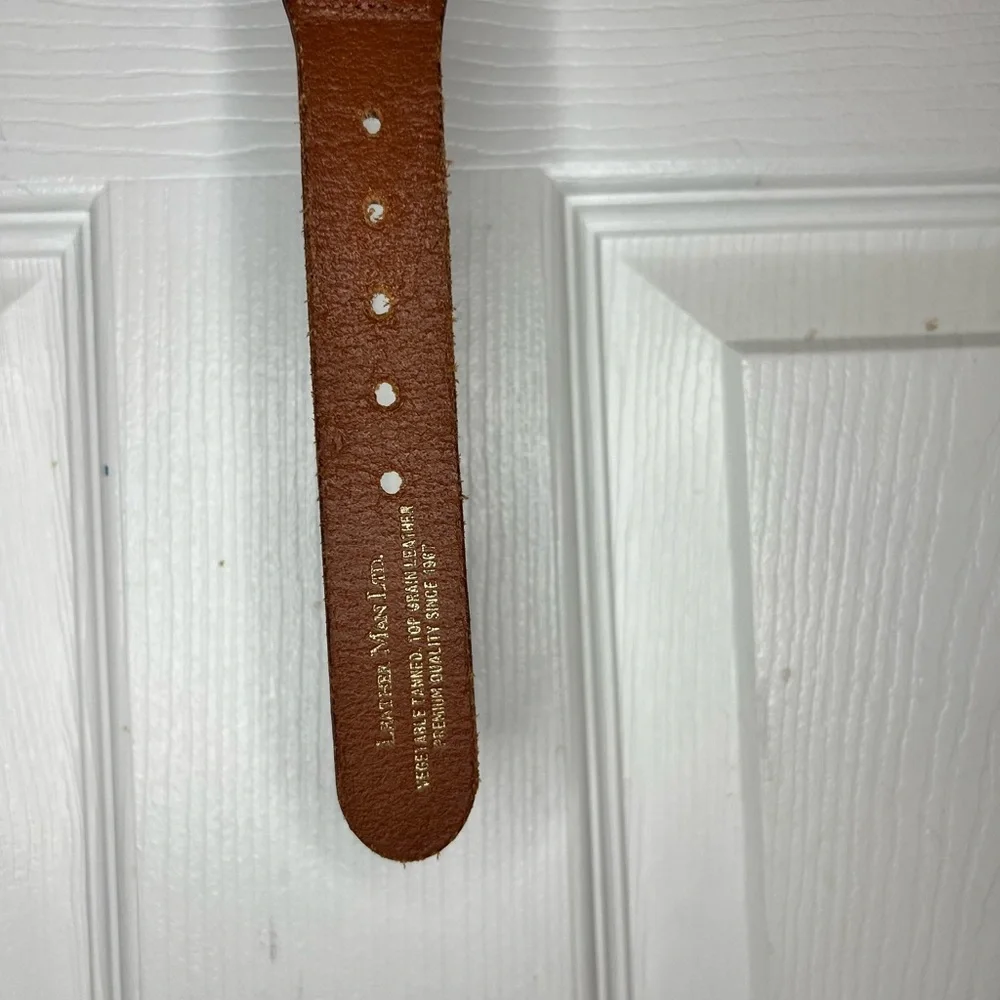 Boy’s Blue Belt with Lacrosse Sticks pattern